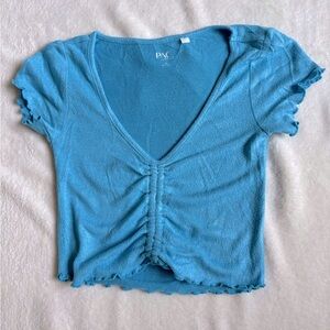 Pacsun blue crop top